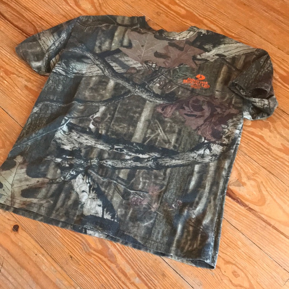 Mossy oak boys medium camouflage shirt